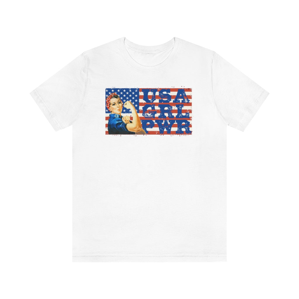 USA GRL PWR Jersey Short Sleeve Tee