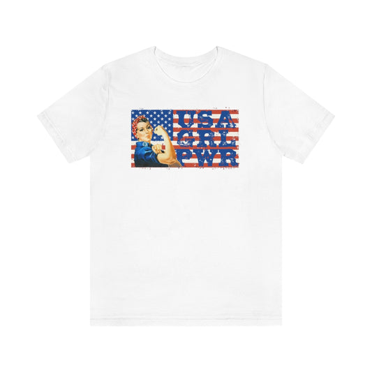 USA GRL PWR Jersey Short Sleeve Tee