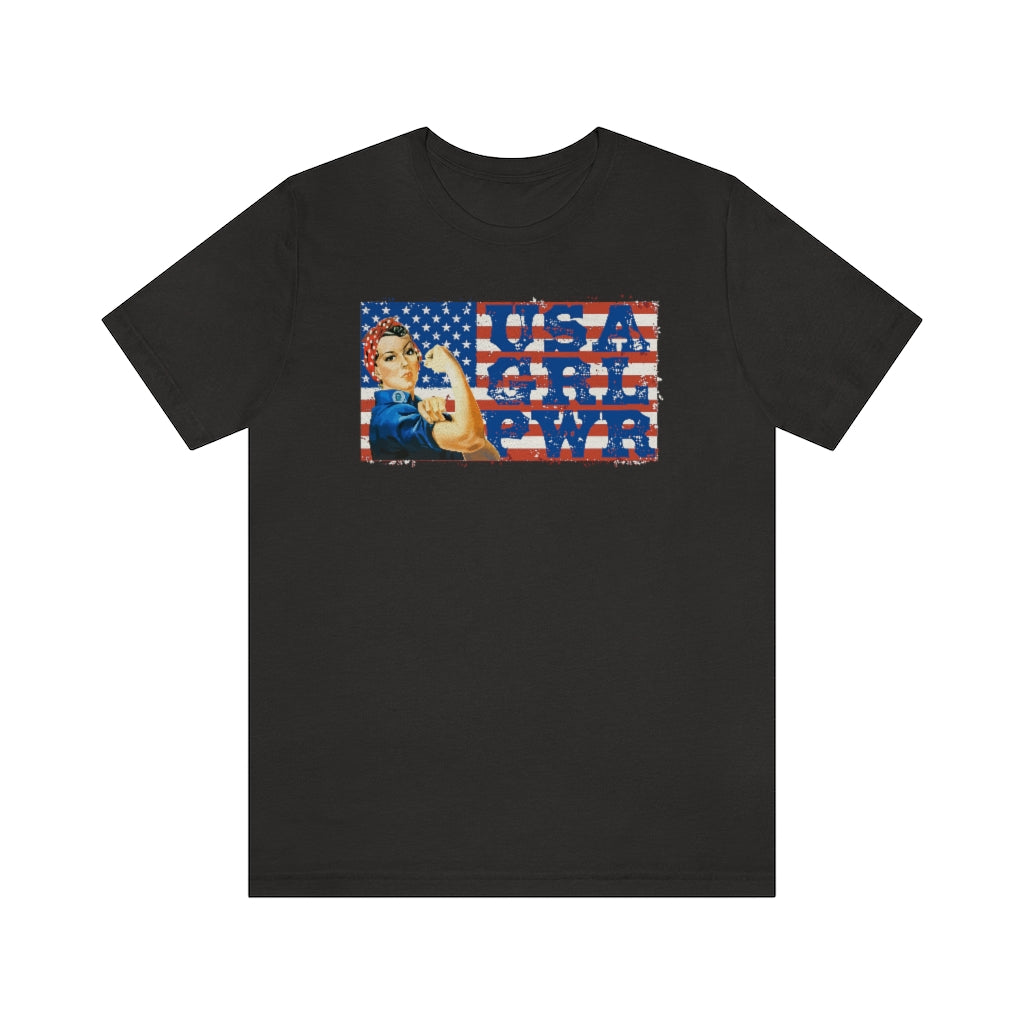 USA GRL PWR Jersey Short Sleeve Tee