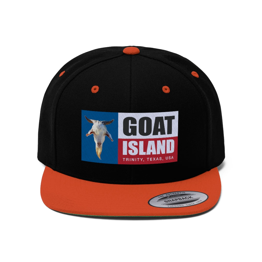 Goat Island Flag Flat Bill Hat