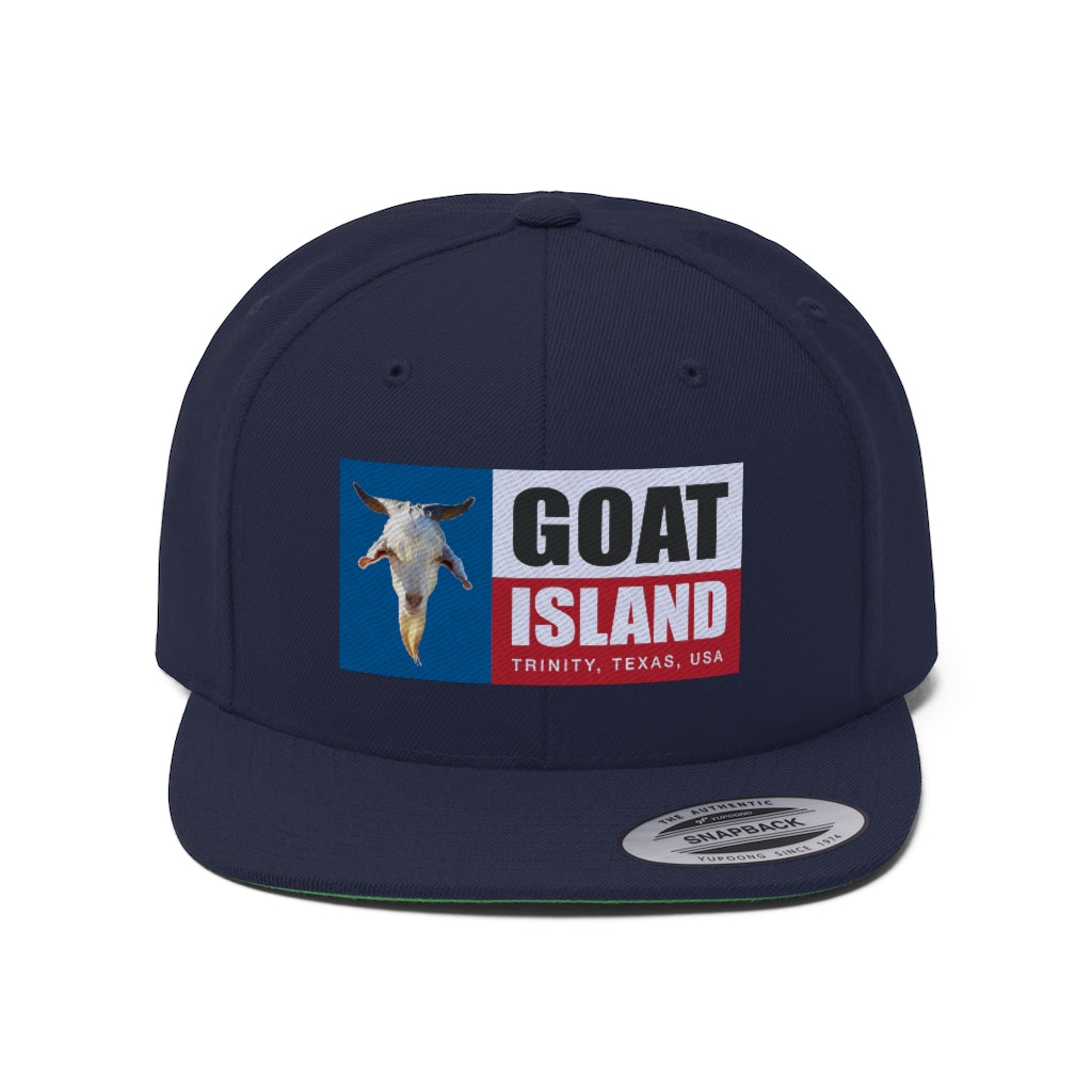 Goat Island Flag Flat Bill Hat
