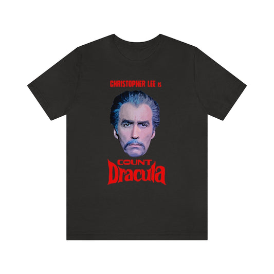 Christopher Lee is Count Dracula Jersey Short Sleeve Tee
