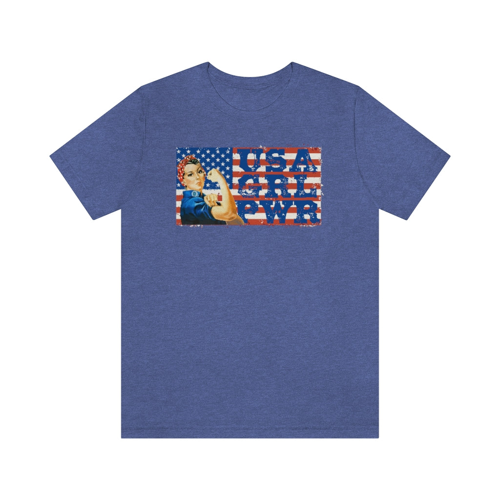 USA GRL PWR Jersey Short Sleeve Tee