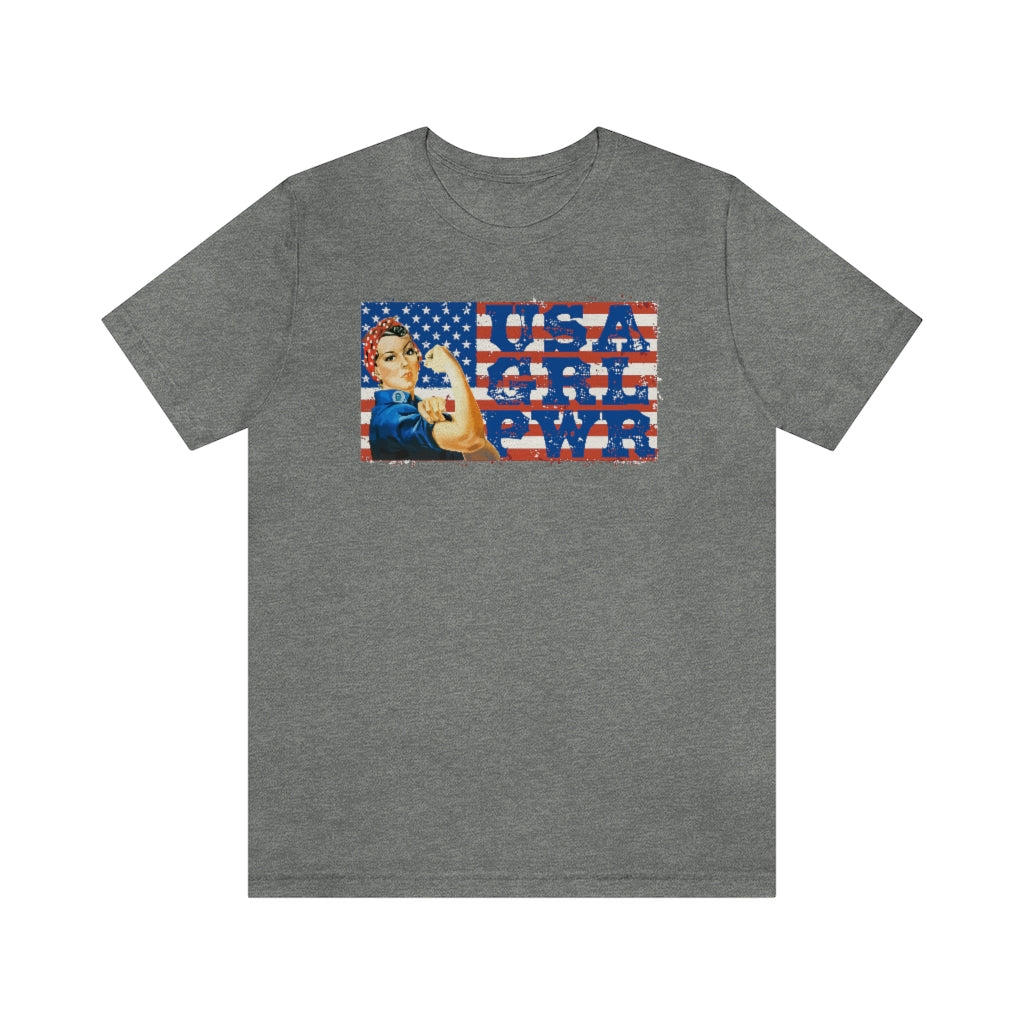 USA GRL PWR Jersey Short Sleeve Tee
