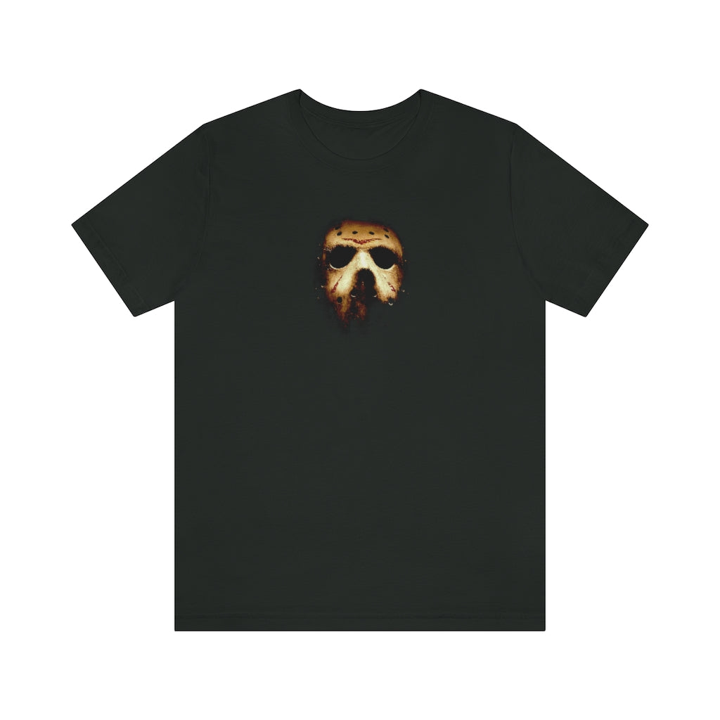 Friday the 13th Jason Mask Jersey Short Sleeve Tee