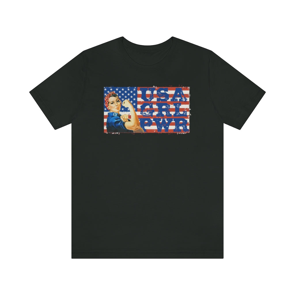 USA GRL PWR Jersey Short Sleeve Tee