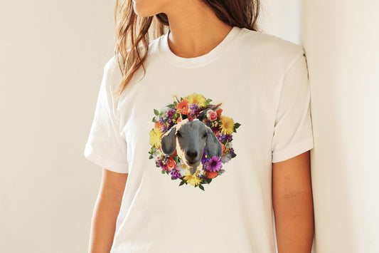 Goat Island Flower Wreath Jersey Short Sleeve Tee