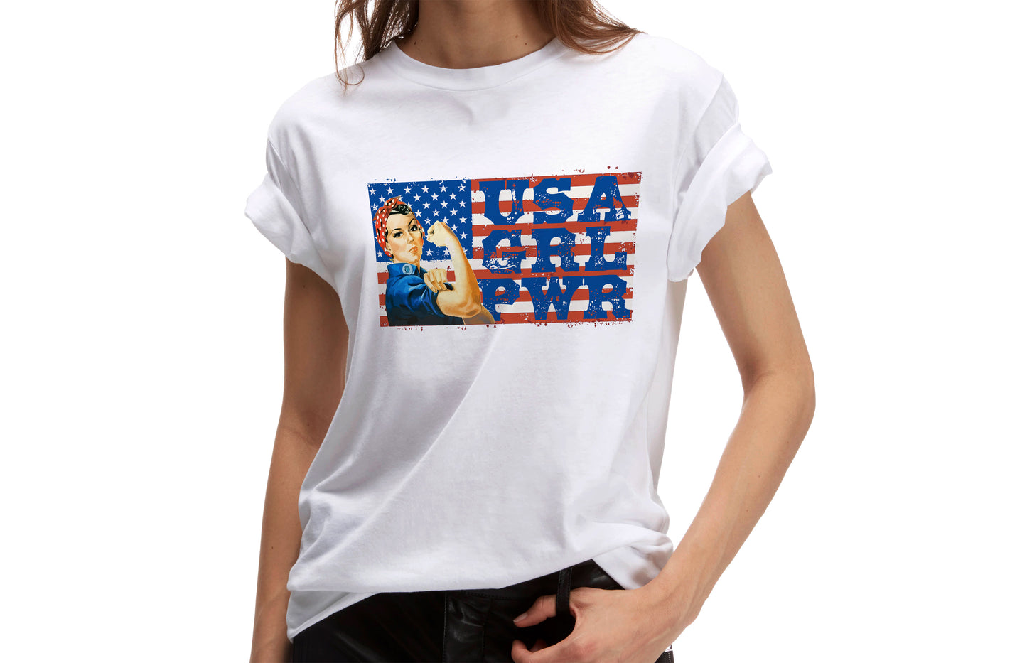 USA GRL PWR Jersey Short Sleeve Tee
