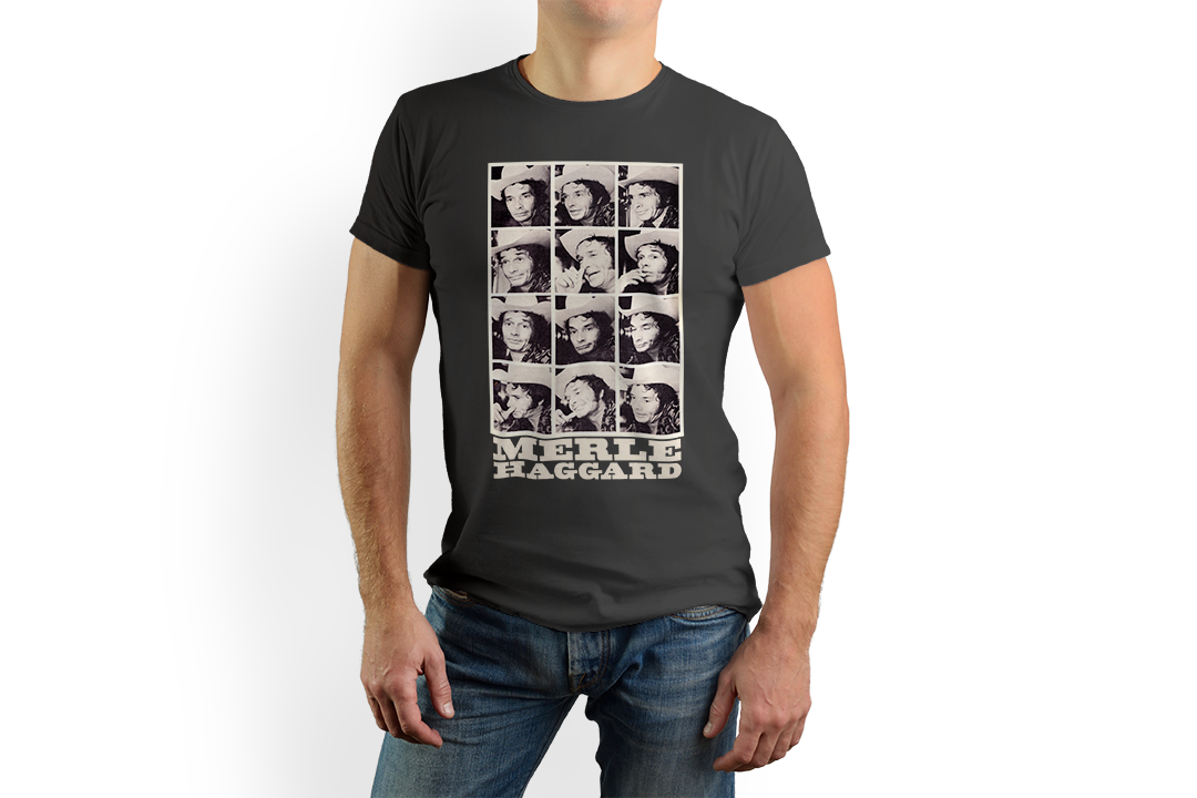 Merle Haggard Photo Series Jersey Short Sleeve Tee