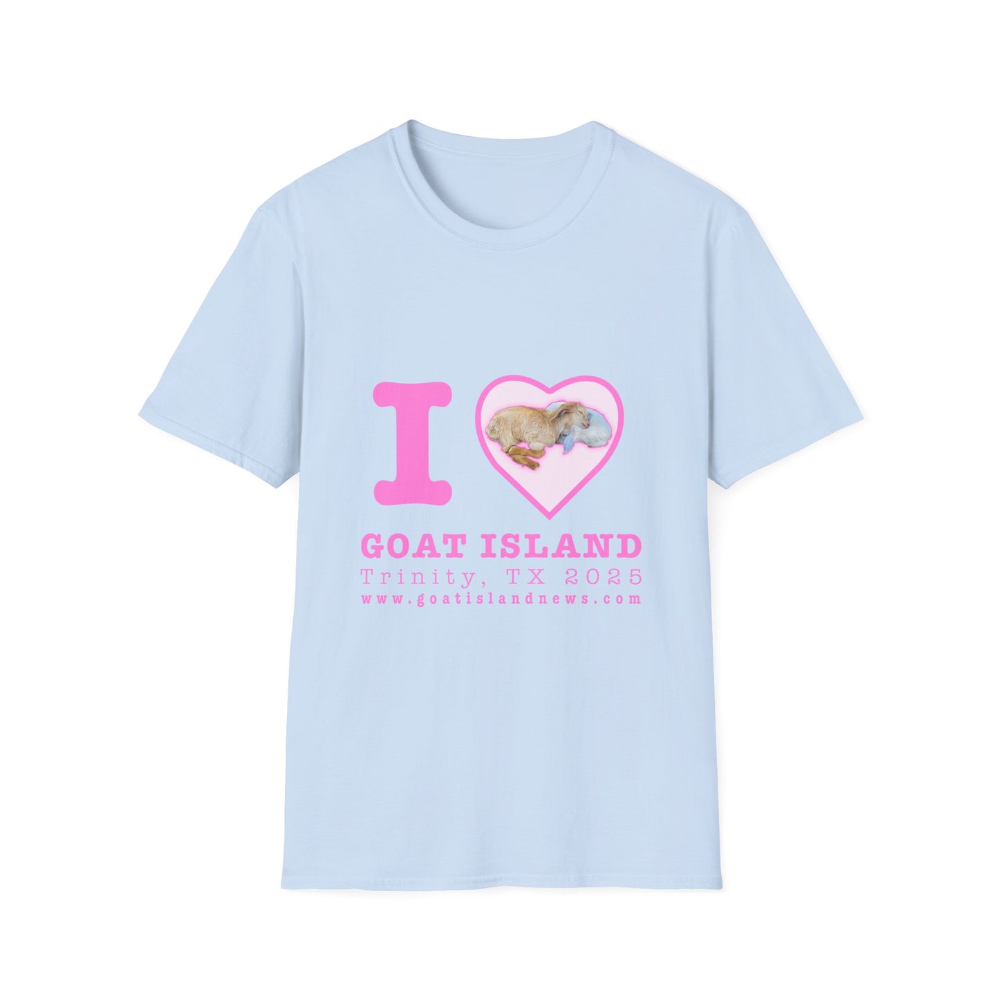 I  LOVE Goat Island T-Shirt — Cute Goat Island Travel Souvenir Tee