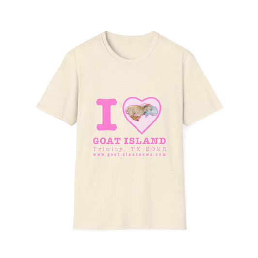 I  LOVE Goat Island T-Shirt — Cute Goat Island Travel Souvenir Tee