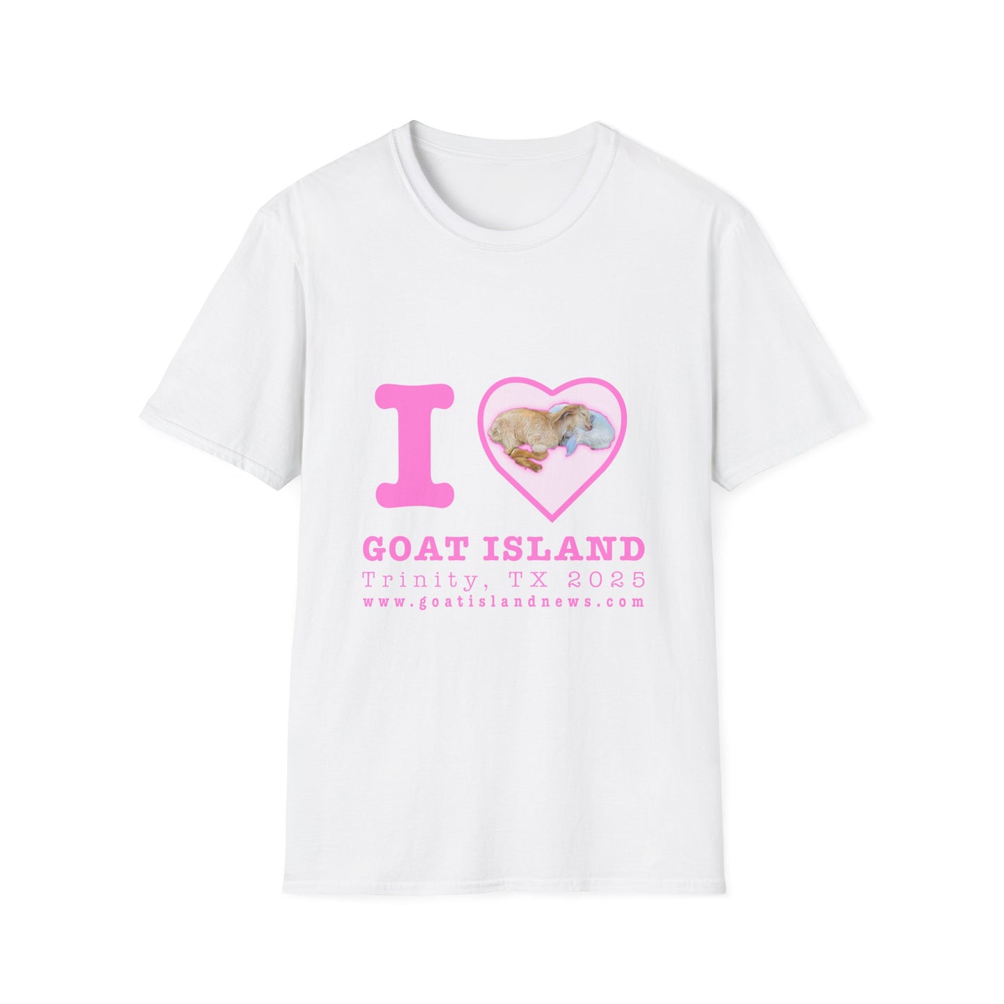 I  LOVE Goat Island T-Shirt — Cute Goat Island Travel Souvenir Tee