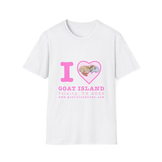 I  LOVE Goat Island T-Shirt — Cute Goat Island Travel Souvenir Tee