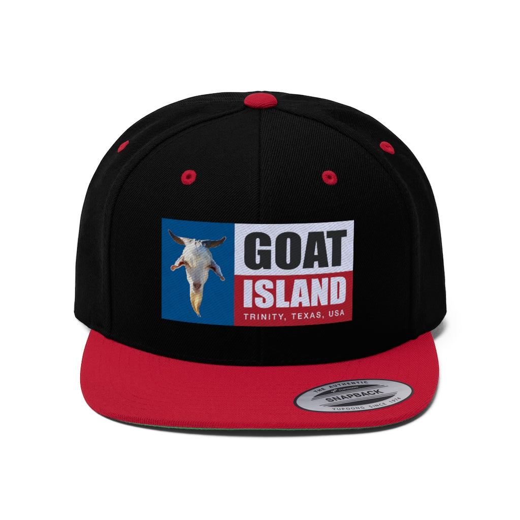 Goat Island Flag Flat Bill Hat