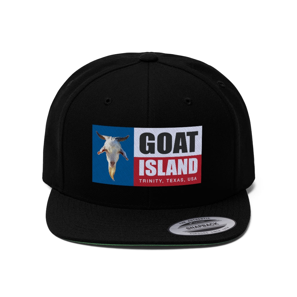 Goat Island Flag Flat Bill Hat