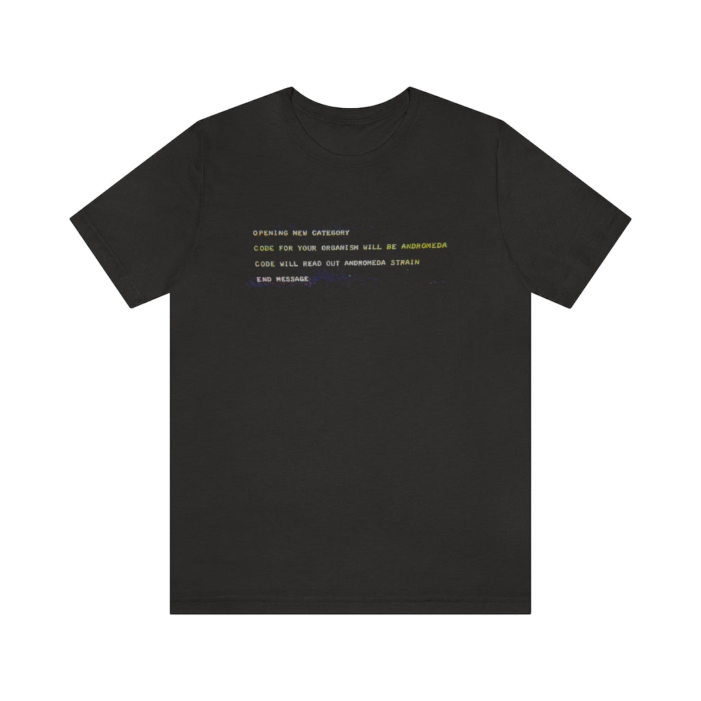 Andromeda Strain Code Jersey Short Sleeve Tee