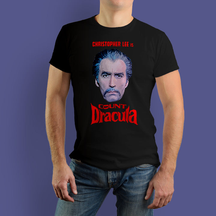 Christopher Lee is Count Dracula Jersey Short Sleeve Tee